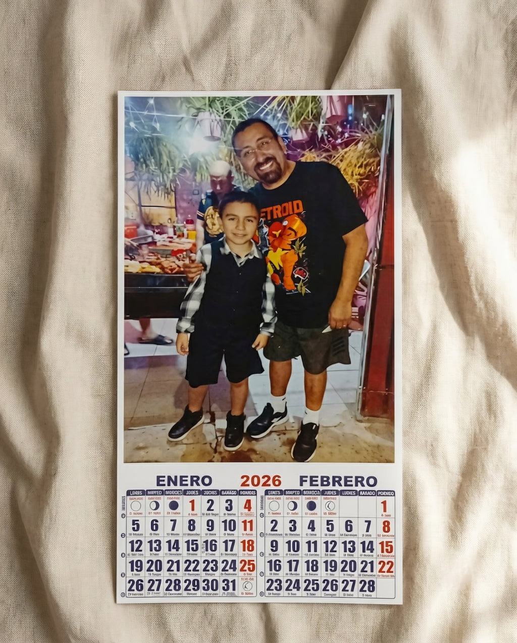 Calendario A4 Personalizado con Fotos — Regalo Único AURI