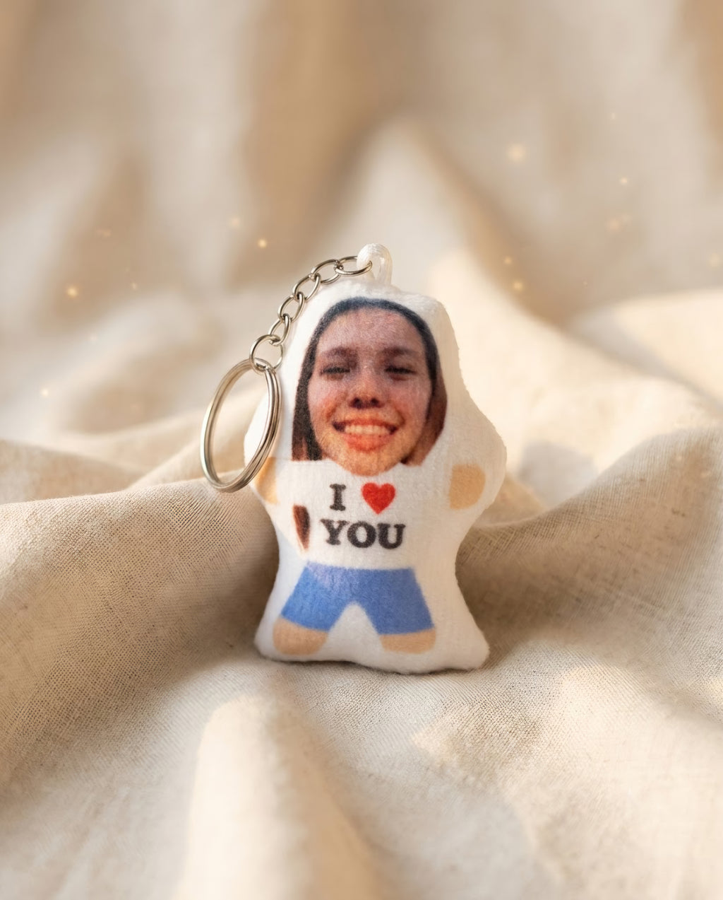 Llavero Cojín Personalizado con Foto — Accesorio Hecho a Mano AURI